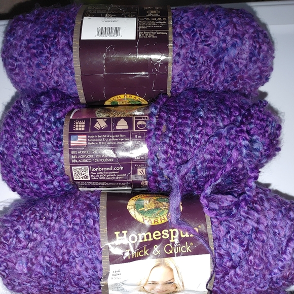 lion brand Other - Homespun Thick & Quick Purple Haze
